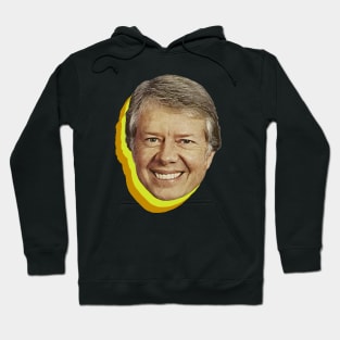 Jimmy Carter Head Vintage Retro 1970s Hoodie